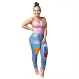 Women Plus Size Jeans Fashion Denim Slim Fit Skinny Pants