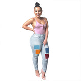 Women Plus Size Jeans Fashion Denim Slim Fit Skinny Pants