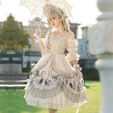 Gothic Lolita Harajuku Style Clothing Lolita Small Skirt Rozen Maiden Op Lolita Tea Party Skirt