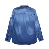 BAPE Varsity Jacket Denim Jacket for Men and Women Casual plus Size Coat Jacket Autumn