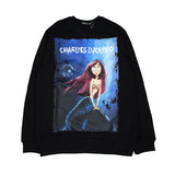 Charlie Luciano Hoodie Autumn And Winter Mermaid Sweater Cotton Loose