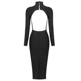 Women Bodycon Dress Sexy Backless Tight Evening Dress