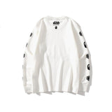 Shark Print Sweatshirts Ape Head and Star Wars White Warrior Loose Casual Couple Pullover Sweatshirt