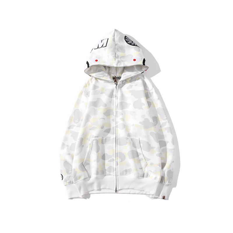 Shark Print Hoodie Men's and Women's Luminous Spot Camouflage Sweater