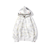 Shark Print Hoodie Men's and Women's Luminous Spot Camouflage Sweater