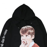 Charlie Luciano Hoodie Autumn And Winter Pinch Mouth Little Boy Hooded Sweater Sweater Pure Cotton