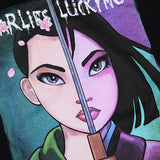 Charlie Luciano Hoodie Mulan Cartoon Pattern Sweater Autumn And Winter Cotton Loose