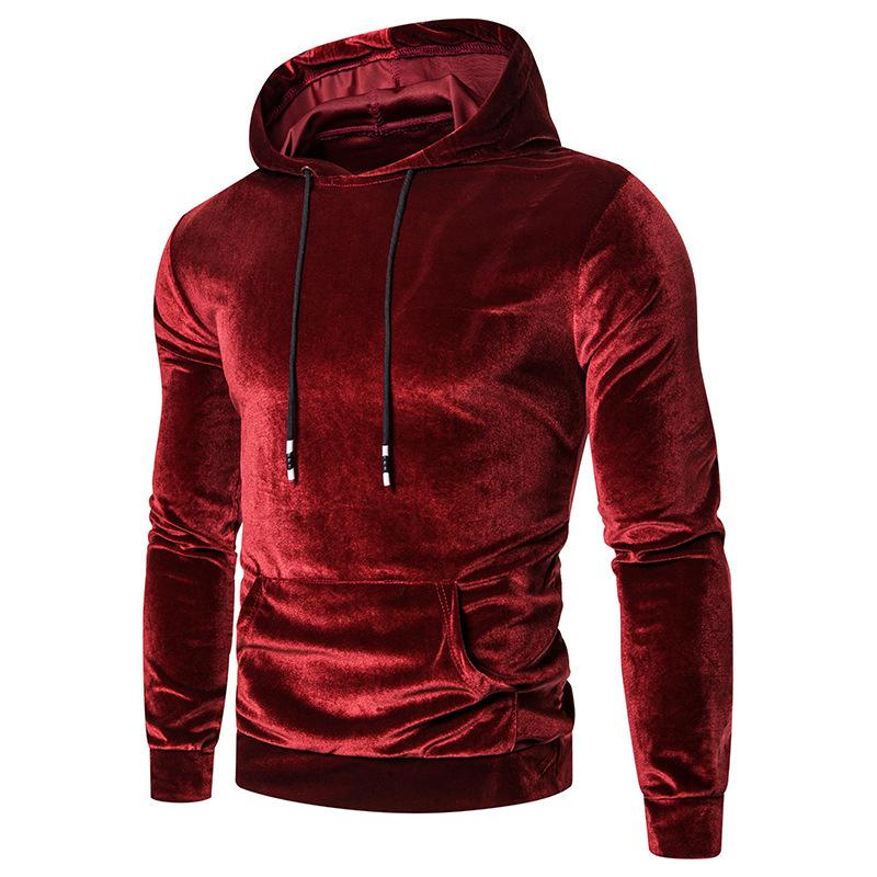 Tactics Style Men Sweatshirts & Hoodies Men Solid Color Hoodie