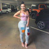 Women Plus Size Jeans Fashion Denim Slim Fit Skinny Pants