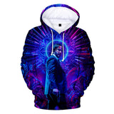 John Wick Keanu Hoodie John Wick3 Peripheral 3D Printing Hoodie