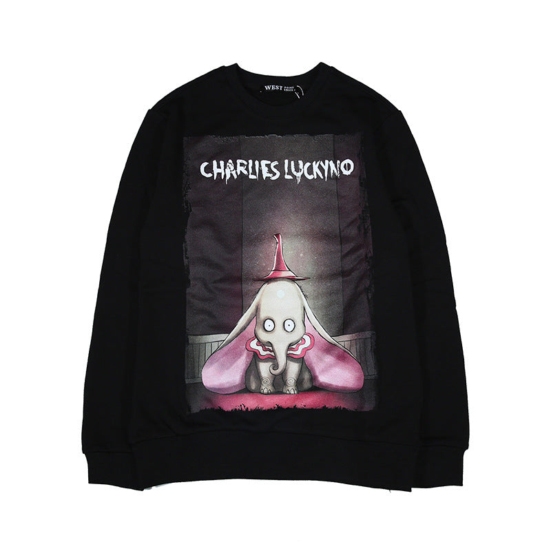 Charlie Luciano Hoodie Dumbo Sweater Autumn And Winter Cotton Loose