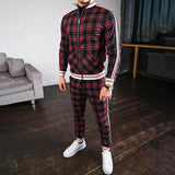 Men′s Athletic Tracksuit Sweat Suits for Men Outfits Fall Slim Fit Men's Coat Trousers plus Size Loose Casual Fashion