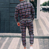 Men′s Athletic Tracksuit Sweat Suits for Men Outfits Spring and Autumn Fashion Gray Long Sleeve Jacket Casual Trousers Business Outdoor Casual