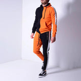 Men′s Athletic Tracksuit Sweat Suits for Men Outfits Fall Color-Blocking Fashion Fashion Man's Sportswear Fitness Sports Leisure