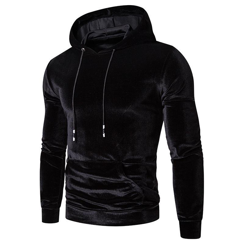 Tactics Style Men Sweatshirts & Hoodies Men Solid Color Hoodie