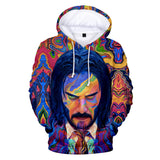 John Wick Keanu Hoodie John Wick3 Peripheral 3D Printing Hoodie