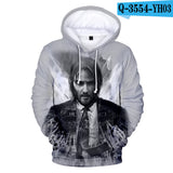 John Wick Keanu Hoodie John Wick3 Peripheral 3D Printing Hoodie