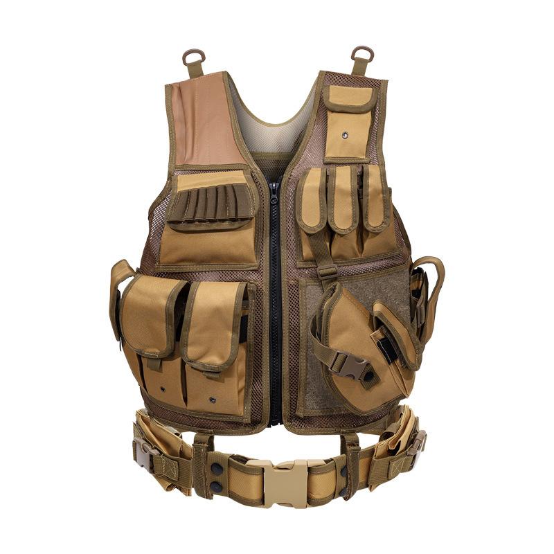 Tactics Style Men's Outdoor Vest Tactical Vest Outdoor Adventure Equipment Camouflage Tactics Vest Adventure Vest Multifunctional