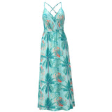 Beth Dutton Bohemian Dress Summer Spring Midi Dresses Floral Strap Dress