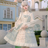 Gothic Lolita Harajuku Style Clothing Lolita Dress JSK Japanese Pastoral Style Grass Color Small Skirt