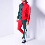 Men′s Athletic Tracksuit Sweat Suits for Men Outfits Fall Color-Blocking Fashion Fashion Man's Sportswear Fitness Sports Leisure