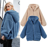 Women Plus Size Jackets Lambswool Fall/Winter Jacket