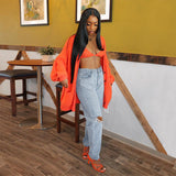 Women Plus Size Jeans Fashion Ripped Jean