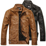 Tactics Style Men Outdoor Windproof Coat Men Casual Jacket Leather Jacket Men Biker's Leather Jacket