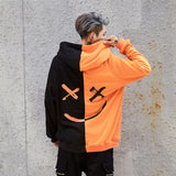 Smiley Face Hoodie Fashion Hip Hop Sweater Men's Smiling Face Loose
