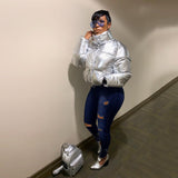 Women Plus Size Jeans Fashion Holes Denim Skinny Pants for Women