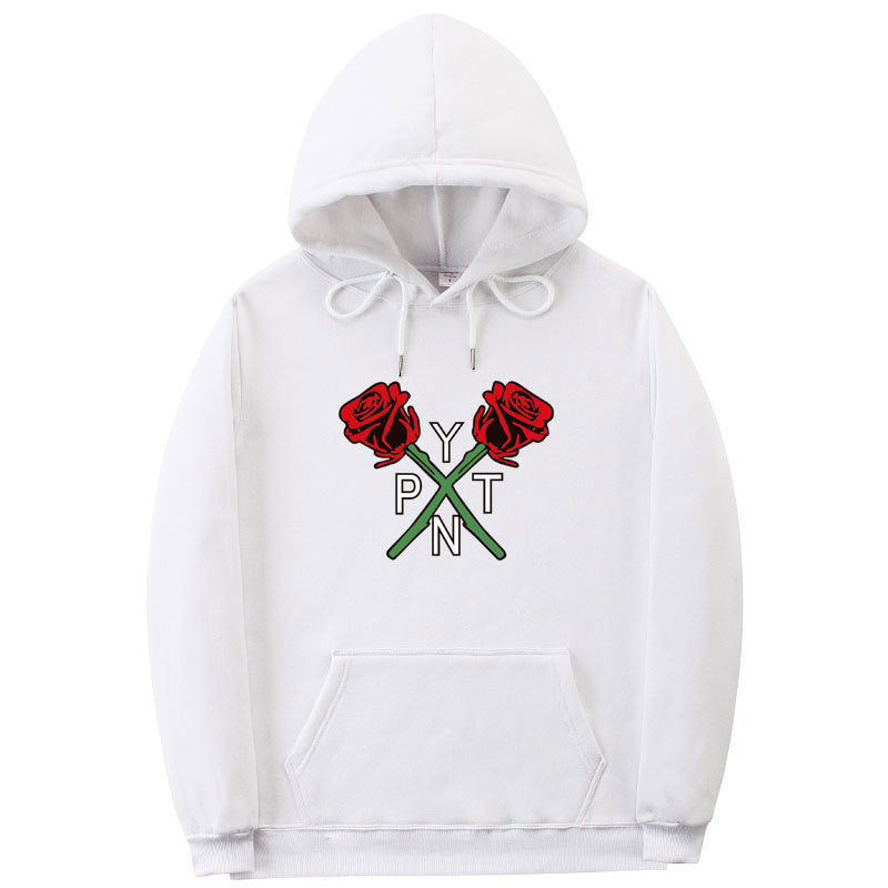 Black Rose Hoodie Payton Moormeier Merh Hooded Sweater for Men and Women