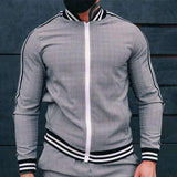 Men′s Athletic Tracksuit Sweat Suits for Men Outfits Spring and Autumn Fashion Gray Long Sleeve Jacket Casual Trousers Business Outdoor Casual
