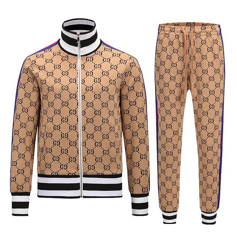 Men′s Athletic Tracksuit Sweat Suits for Men Outfits Spring and Autumn Fashion Suit Casual Men's Fitness Sportswear Men's Coat Trousers