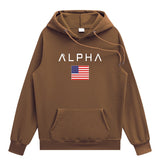 American Hoodies Loose Print Hoodie