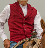 John Dutton Jacket Autumn and Winter Solid Color Retro Slim Suit Collar Casual Vest