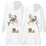 Tom and Jerry Hoodie Cartoon Spring and Autumn Hooded Sweater