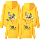 Tom and Jerry Hoodie Cartoon Spring and Autumn Hooded Sweater