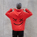 Smiley Face Hoodie Fashion Hip Hop Sweater Men's Smiling Face Loose