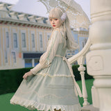 Gothic Lolita Harajuku Style Clothing Lolita Dress JSK Japanese Pastoral Style Grass Color Small Skirt