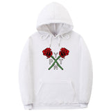 Black Rose Hoodie Payton Moormeier Merh Hooded Sweater for Men and Women