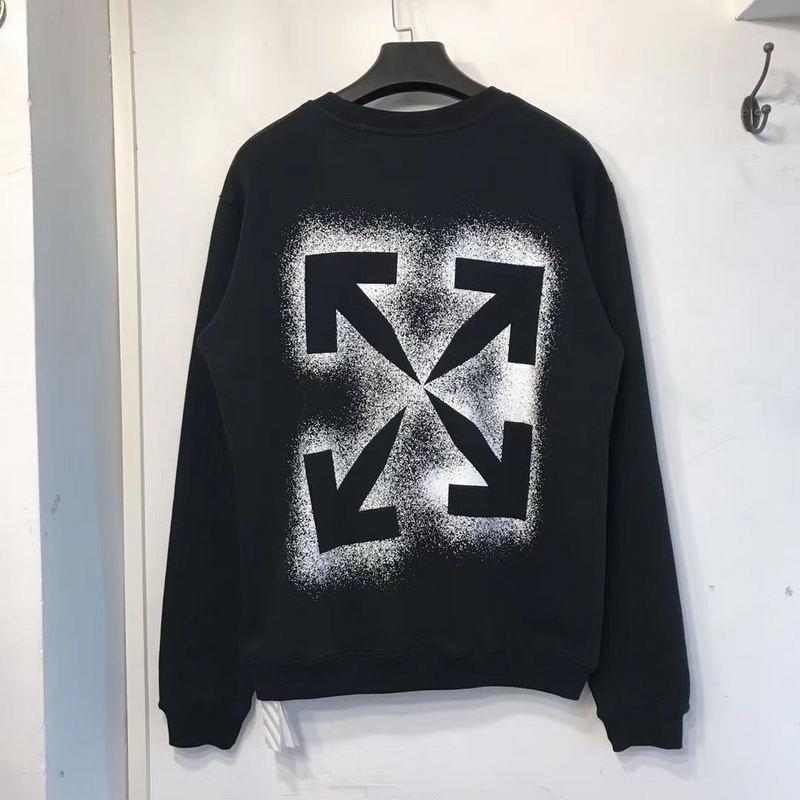 off white sweatshirts Ow Autumn Arrow Print Round Neck Pullover Short Sleeve Men's Clothing Owt Tshirt Hair