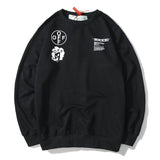 off white Sweatshirt Autumn Printed Men and Women Sweatshirt OwtCrew Neck Pullover