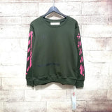 off white Sweatshirt Crew Neck Pullover Sweatshirt plus Size Retro Sweatshirts Owt Sports