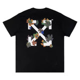 Off White T Shirt Summer Printed Large Size Men's Women's Short Sleeve Casual Fashionable Owt