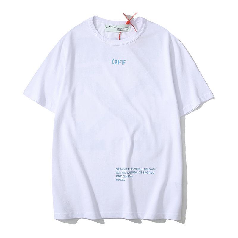 Off White T Shirt Printed Summer Owt Short Sleeved Tshirt Men's Clothing Owt