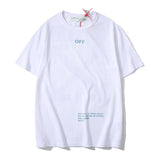 Off White T Shirt Printed Summer Owt Short Sleeved Tshirt Men's Clothing Owt