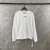 off white Sweatshirt Autumn Sweatshirt Owt Winter Large Size Bar Arrow Print Crew Neck Pullover