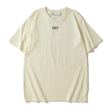Off White T Shirt Summer Arrow Print Unisex Casual ShortSleeved Tshirt Owt