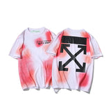 Off White T Shirt Ow Men's and Women's Arrow ShortSleeved Tshirt Casual plus Size Owt