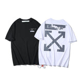 Off White T Shirt Ow Arrow Short Sleeve Tshirt Plus Size  Men's Clothing Owt Casual